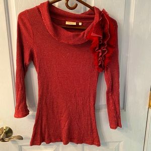 Anthropologie cowl neck top